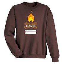Alternate Image 1 for Log In T-Shirt or Sweatshirt