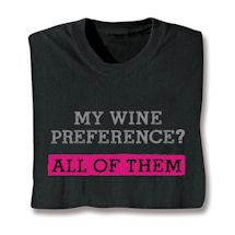 Alternate Image 1 for Beer / Wine Preference Shirts