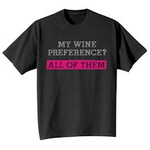 Alternate Image 3 for Beer / Wine Preference Shirts