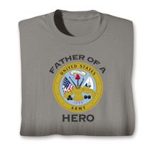 Alternate Image 1 for Father Of A Hero Military Shirts