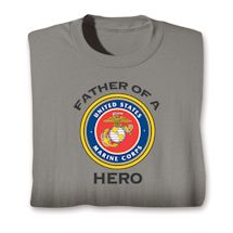 Alternate Image 2 for Father Of A Hero Military Shirts