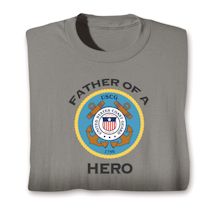 Alternate Image 4 for Father Of A Hero Military Shirts