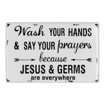 Product Image for Jesus & Germs Metal Wall Decor