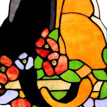 Alternate Image 2 for Stained Glass Cats In The Garden Window Panel