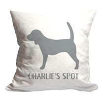 Alternate Image 1 for Personalized Dogs Spot Throw Pillow