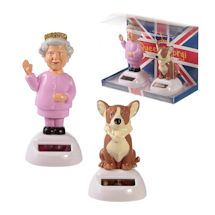 Alternate Image 3 for Animated Queen And Corgi Solar Figures