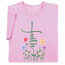 Alternate image for Wear Your Faith Flower T-Shirt or Sweatshirt
