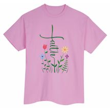 Alternate Image 1 for Wear Your Faith Flower T-Shirt or Sweatshirt