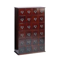 Alternate image for Library Style CD Storage Cabinet with 24 Drawers - Holds 288 CDs