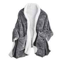 Alternate image for Gray Wearable Throw