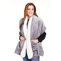 Alternate image for Gray Wearable Throw