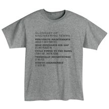 Alternate image for Glossary Of Engineering Terms T-Shirt or Sweatshirt