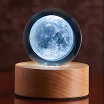 Alternate image Glass Moon On Led Base