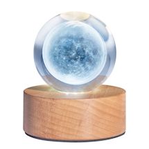Alternate image Glass Moon On Led Base