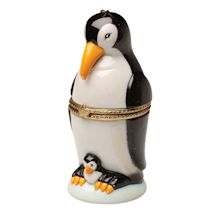 Alternate image Porcelain Surprise Ornament - Penguin with Baby