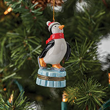 Alternate image for Porcelain Surprise Ornament - Skating Penguin