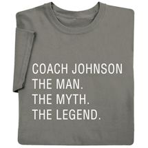 Alternate Image 8 for Personalized (Dad) The Man. The Myth. The Legend. T-Shirt or Sweatshirt