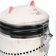 Alternate Image 1 for Sealable Ceramic Cat Treat Cookie Jar