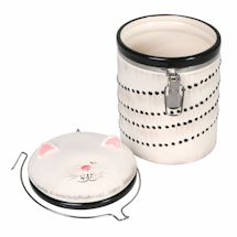 Alternate Image 5 for Sealable Ceramic Cat Treat Cookie Jar