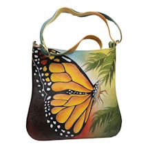Alternate image for Handpainted Butterfly Bag