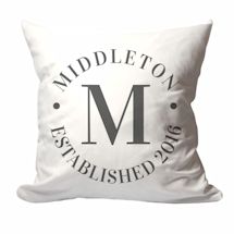 Personalized Family Name And Year Pillow