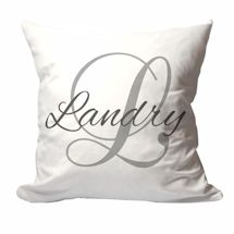Personalized Family Name And Initial Pillow