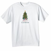 Alternate Image 2 for Children's Color Your Own Christmas Tree Shirt & Markers Set