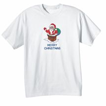Alternate Image 2 for Children's Color Your Own Santa Shirt & Markers Set