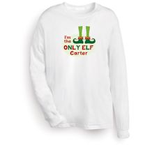 Alternate Image 3 for Personalized 'Only Elf' Shirt