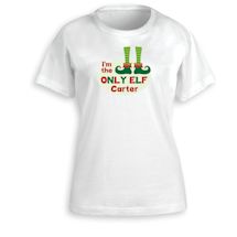 Alternate Image 4 for Personalized 'Only Elf' Shirt