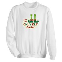 Alternate image Personalized "Only Elf" Shirt