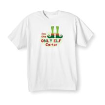 Alternate image Personalized "Only Elf" Shirt