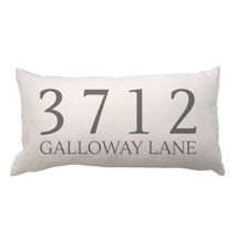 Product Image for Personalized Address Lumbar Pillow
