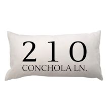 Alternate image for Personalized Address Lumbar Pillow