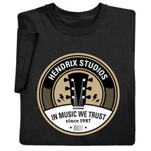 Product Image for Personalized "Your Name" In Music We Trust T-Shirt or Sweatshirt