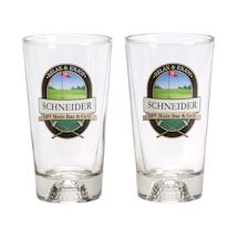 Alternate image Personalized 19th Hole Golf Ball Mixer Glasses - Set of 2