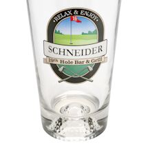 Alternate image Personalized 19th Hole Golf Ball Mixer Glasses - Set of 2