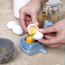 Alternate Image 3 for Stoneware Whale Shaped Ceramic Egg Separator