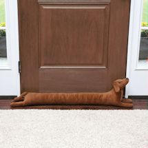 Dachshund Dog Draft Dodger - Animal Shaped Weighted Door and Window Breeze Guard - 41.5' Long