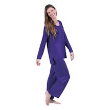 Alternate image Women's 2 Piece Long Sleeve Pajamas