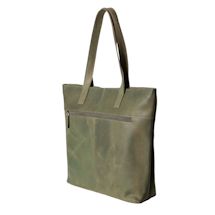 Alternate image Boho Leather Tote Bag for Women