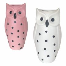 Alternate image for Set Of 2 Owl Vases
