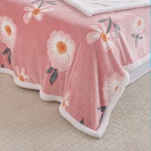 Alternate image Floral Velour Blanket