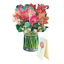 Alternate image for Dahlia Pop-Up Bouquet Card