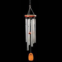 Alternate Image 1 for Amazing Grace Wind Chimes of Cherry Wood and Aluminum