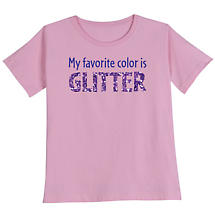 Alternate image My Favorite Color is Glitter Women&#39;s Shirt in Pink