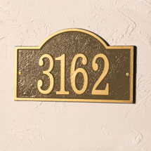Alternate Image 2 for Personalized Arch House Number Plaque