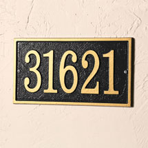 Alternate Image 1 for Personalized Rectangle House Number Plaque