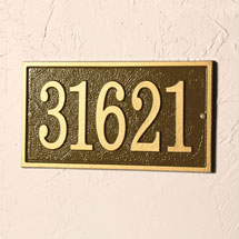 Alternate Image 2 for Personalized Rectangle House Number Plaque