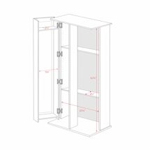 Alternate image for Grande Locking Media Storage Cabinet with Shaker Doors